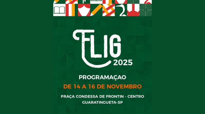 O município de Guaratinguetá se prepara para realizar a 6ª edição de sua Festa Literária