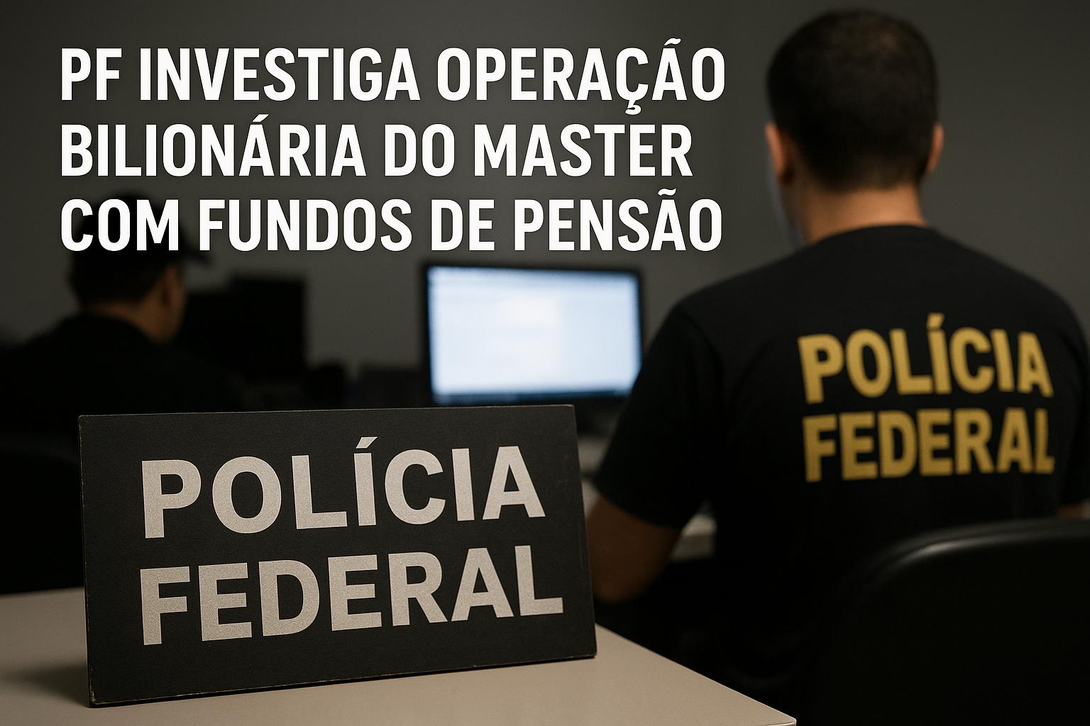 Polícia Federal apura negócio bilionário do Master envolvendo fundos de pensão