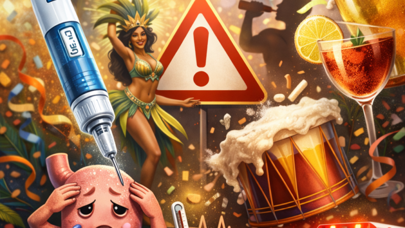 Canetas emagrecedoras e consumo de álcool: alerta para o período de Carnaval